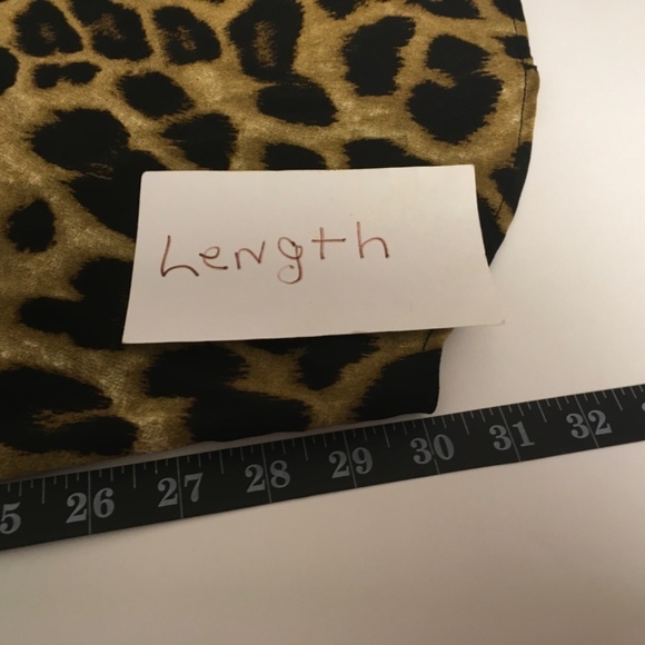 Saron women blouse tunic SZ XL brown & black animal print button down - Picture 8 of 8